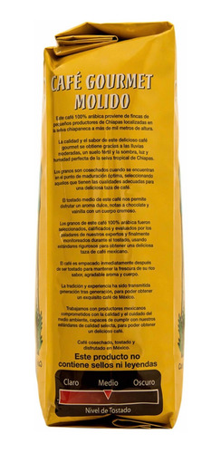 Imagen 3 de 11 de Café Gourmet Molido De Chiapas Marca Kirkland Signature 1 Kg