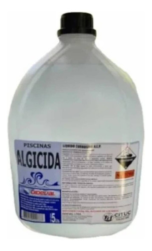 Alguicida Piscina Bidon 5 Lts Anti Algas Y Anti Musgo