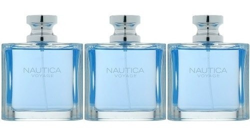 Paquete 3x1 Nautica Voyage Caballero 100 Ml Edt Spray