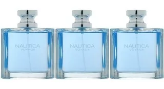 Paquete 3x1 Nautica Voyage Caballero 100 Ml Edt Spray