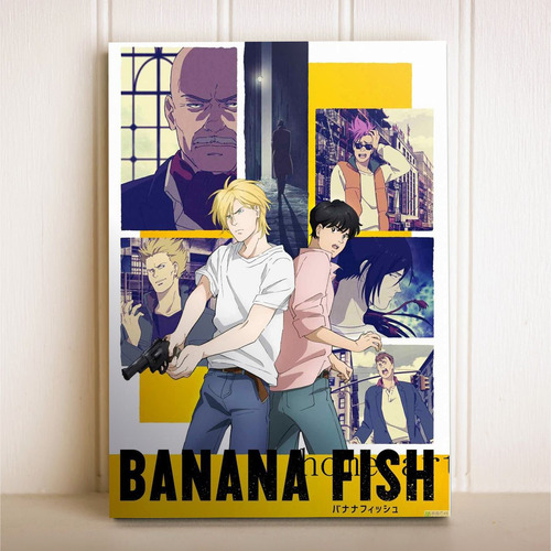 Imagem 3 de 3 de Copo + Placa Anime Banana Fish