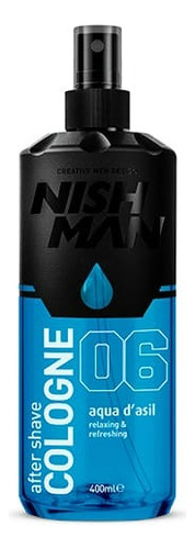 Nishman After Shave Colonia 400ml #todobarberiachile Aroma Aqua D'asil N6