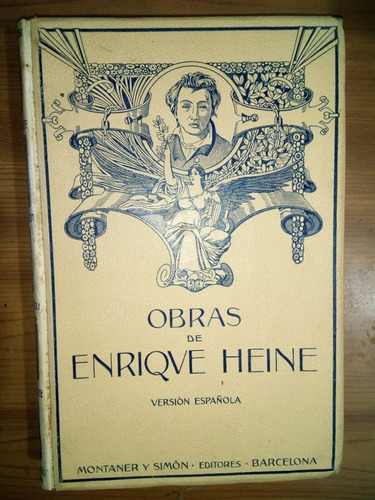 Libro Obras De Enrique Heine Montaner Y Simón 1914 Tapa Dura