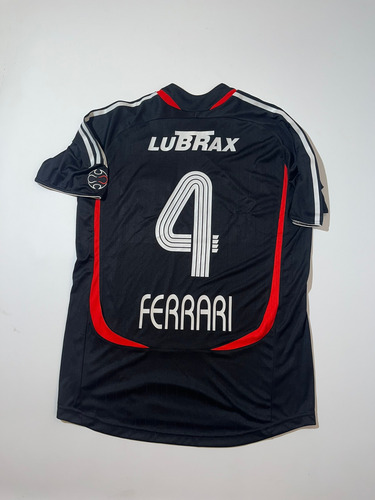 Camiseta River Plate Adidas Negra 2006 #4 Ferrari Utileria (Usado)