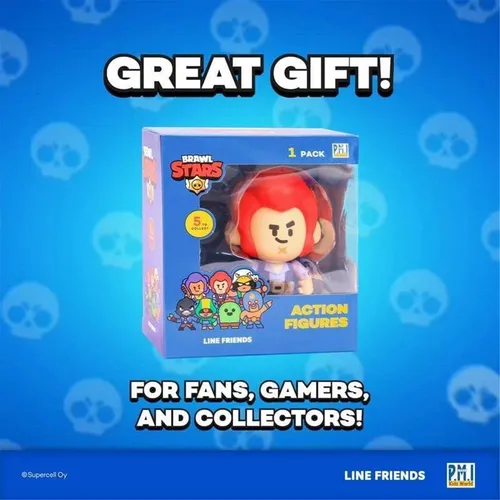 Figura De Acción P.m.i. Brawl Stars Colt De La Colección De