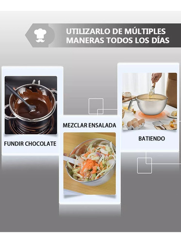 Juego De Ollas Doble Caldera Para Derretir Chocolate