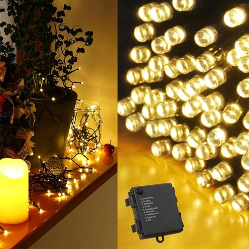 Luces De Navidad Para Interiores 250 Led 62 Pies Funciona Co