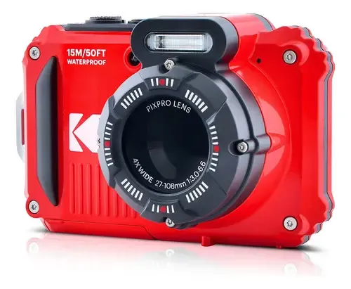 Câmera Compacta Kodak Pixpro Wpz2 16mp Fullhd Wifi Vermelho