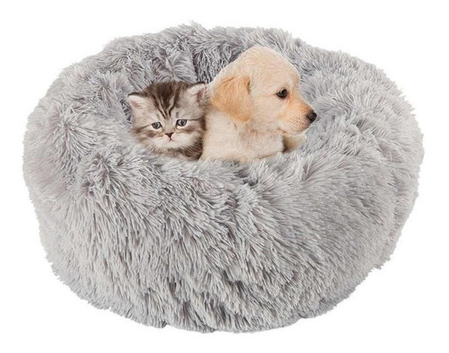 Cama Puff Plushy Para Mascotas Anti Estres 50 Cm