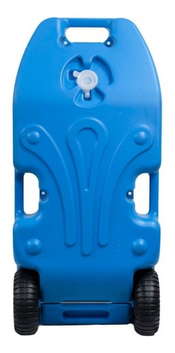 Caixa De Esgoto P/ Água Cinza E Negra Portátil C/ Roda 25ls Cor Azul