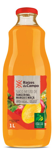 Suco Misto Integral Tangerina, Manga E Maçã Raízes Do Campo 1l