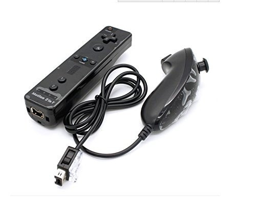 Built-in Motion Plus Wii Remote + Nunchuck Controlador(mando