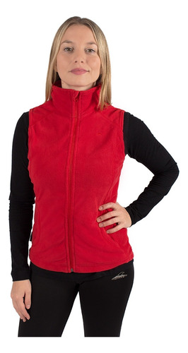 Chaleco Montagne Polar Mujer Aradia Rojo