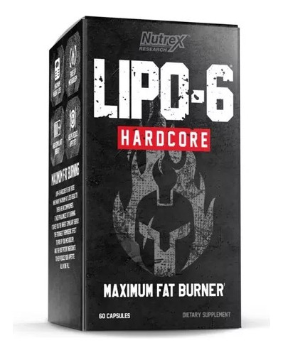 Lipo 6 Hardcore 60 Sv Quemador De Grasa 