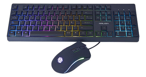 Teclado Y Mouse Halion Gamer Elysium Ha-859c Rgb