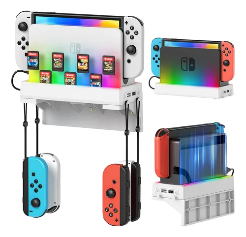 Kit De Montaje En Pared Para Nintendo Switch Y Oled Con Luce