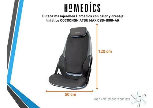 Butaca Masajeadora Homedics Cocoonshiatsu Max Cbs-1800-ar