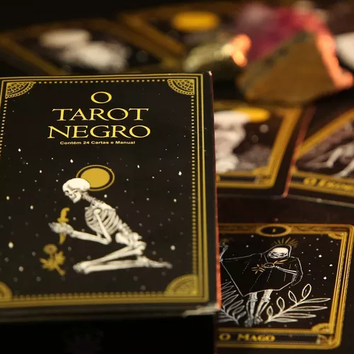 Baralho O Tarot Negro De Marselha Tarô 22 Cartas E Manual - Loja