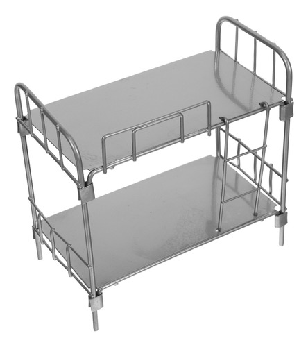 Cuna De Bebé: Litera De Metal Con Escalera 1/12 Muebles Retr