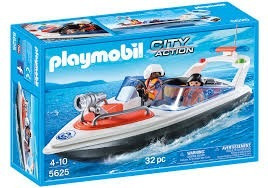 Playmobil Set 5625 Lancha Acuática Salvavidas Ciudad Js B