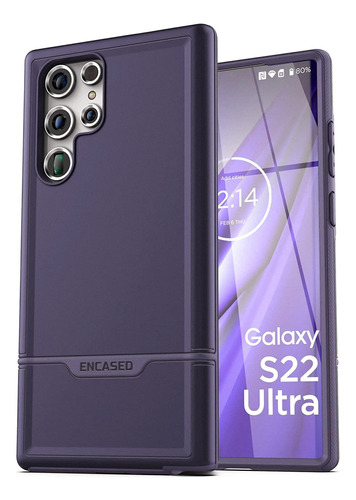 Funda Para Galaxy S22 Ultra Morada Proteccion Rigida Encased