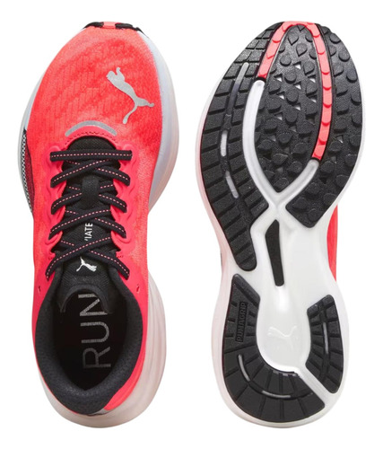 Tenis Puma Mujer Dama Deviate Nitro 2 Wns Rojo Running