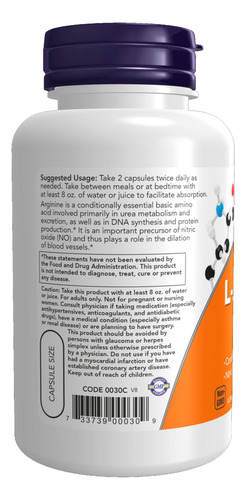 Inositol Vitamina Now Foods 100 Cápsulas Vegetales 500mg