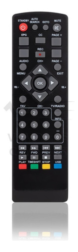 Control Remoto Decodificador Compatible Con Coby Dtv-800