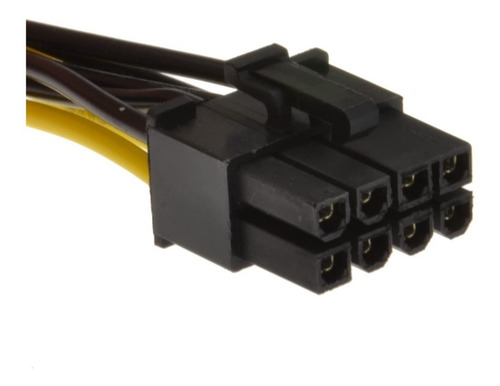 Imagen 4 de 4 de Cable Doble Molex 2x4 Pines A 8 Pines Pci-e Video