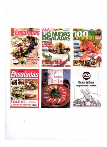 Libro Fisico Lote Revistas De Ensaladas