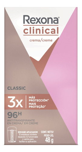 Antitranspirante em creme Rexona Clinical Women Women 48 g