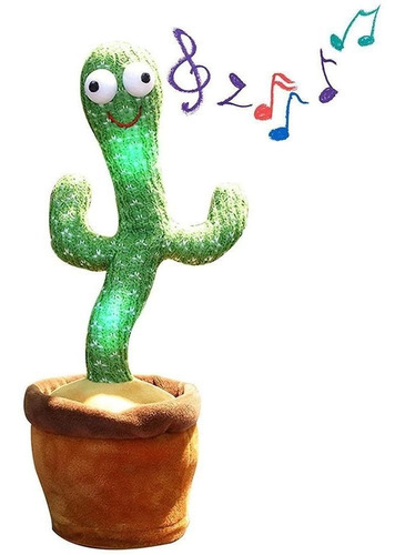 Imagen 4 de 6 de Cactus Bailarín Musical Repite Palabras Juguete