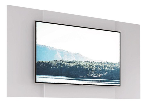 Painel Com Suporte Tv 65  2 Em 1 Malta Multimóveis V3584 Cor Branco