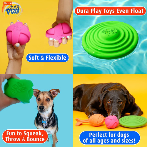 Juguete De Látex Hartz Duraplay Bone Squeaky Para Perros, Gr