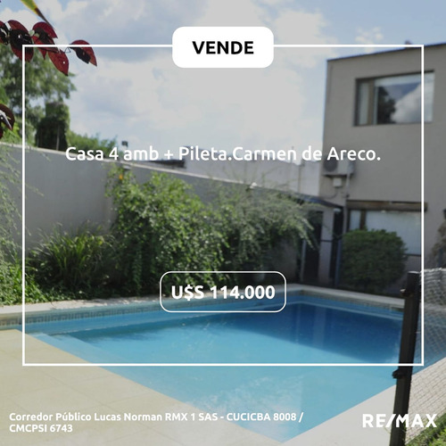 Casa Pileta Y Quincho En Venta Carmen De Areco. 