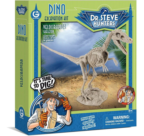 Geoworld Dr. Steve Hunters - Kit De Excavación Dino Dig Velo