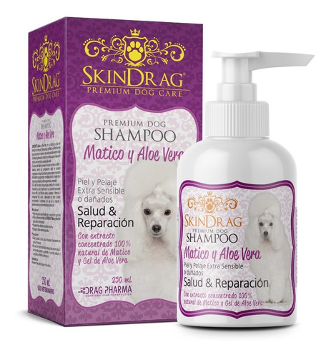Shampoo Skindrag Premium Matico Y Aloe Vera Para Perro Sensi