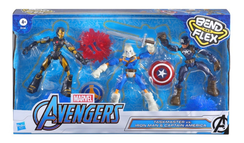 Set De Figuras Avengers Hasbro Taskmaster Iron Man Capitan/g