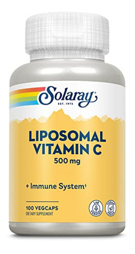 Suplemento Vitamina C Solaray Liposomal Vitamin C 500mg, Fun