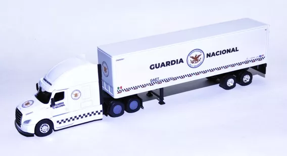 Trailer Guardía Nacional. Welly. Personalizado. Escala 1:64