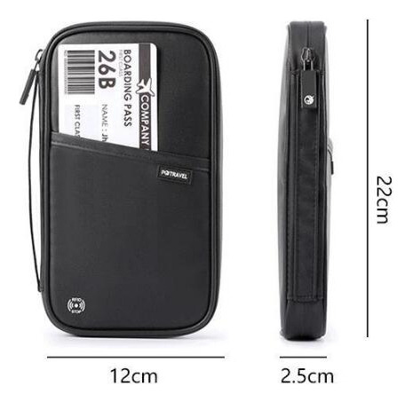 Cartera De Viaje Con Soporte Para Pasaporte Familiar, Funda