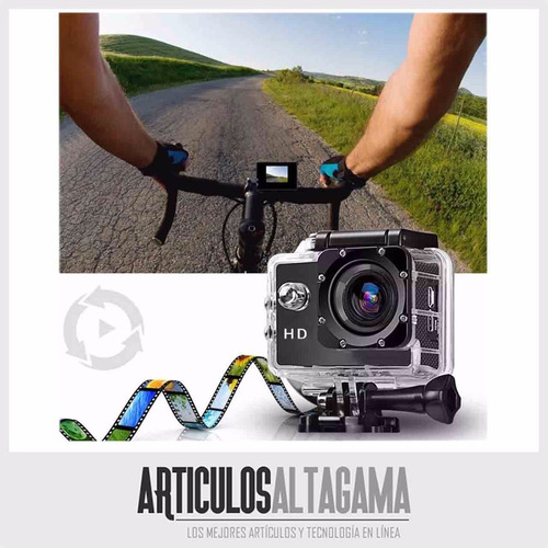 Camara De Video Deportiva Resistente Al Agua Para Casco Moto