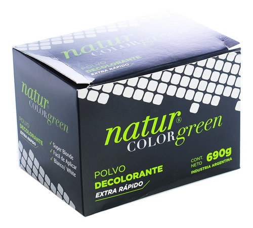 Natur Color Green Polvo Decolorante Extra Rápido Caja 690gr