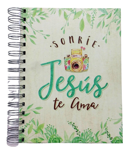 Cuaderno Tapa Dura /sonríe Jesús Te Ama.