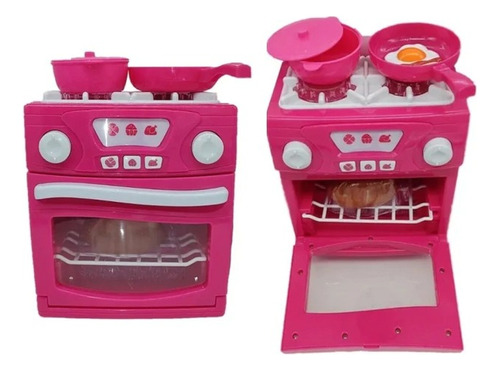 Horno De Juguete Con Luz Y Sonido Poppi Rosa (4817)