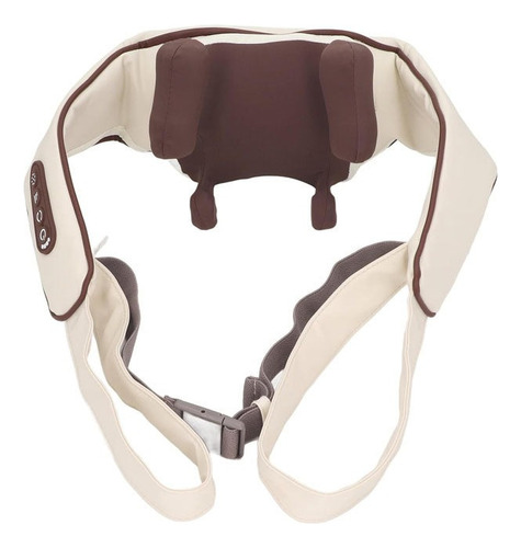 Masajeador De Cuello De Presion Multifuncional Inalambrico Color Crema