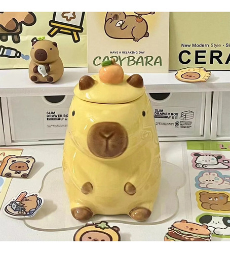 Taza De Cafe Capibara Regalos Originale Mug Caja Para Regalo
