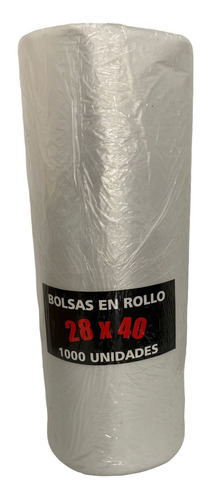 Rollo De Bolsa 28x40 Ad X 1000 Unidades -plásticos Petroplas
