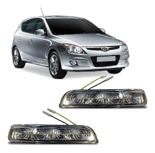 Par Pisca Seta Retrovisor I30 Com Led 2009 2010 2011 2012