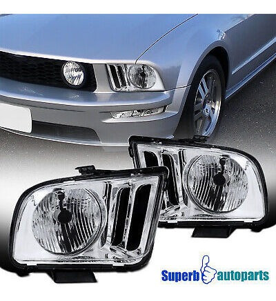 Fits 2005-2009 Ford Mustang Gt500 Gt500kr Headlights Hea Spa